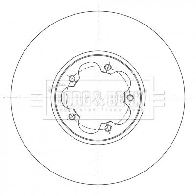 BORG & BECK Тормозной диск BBD6074S